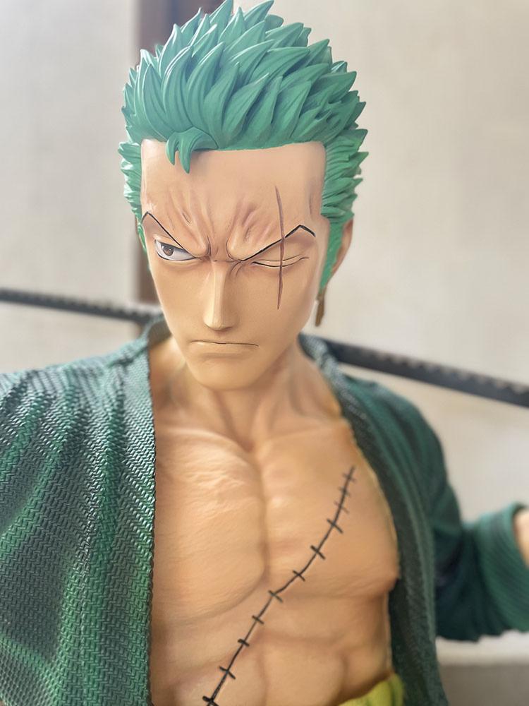 One Piece Roronoa Zoro Statue Taille Réelle 1:1 Black Pearl Studio