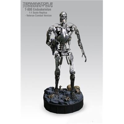 Terminator 2 T-800 Endoskeleton Life-Size Statue Sideshow (Combat Version)