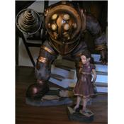 Bioshock Big Daddy Et Little Sister Statues Taille Réelle Oxmox Muckle