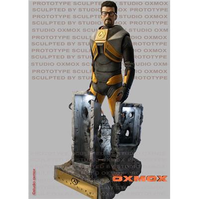 Half-Life 2 Gordon Freeman Statue Taille Réelle Oxmox Muckle