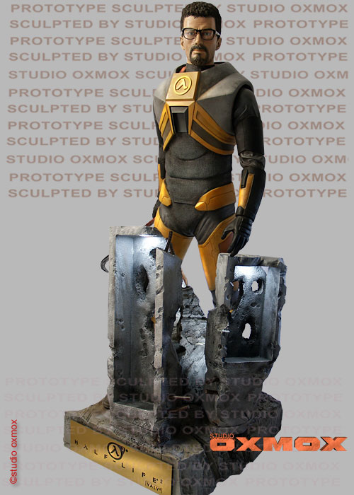 Half-Life 2 Gordon Freeman Life-Size Statue Oxmox Muckle