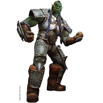 World Of Warcraft - Orc Thrall Life-Size Statue Oxmox Muckle