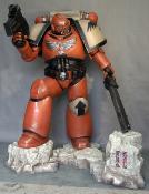 Warhammer 40K Space Marine Statue Taille Réelle 1/1 Oxmox Muckle