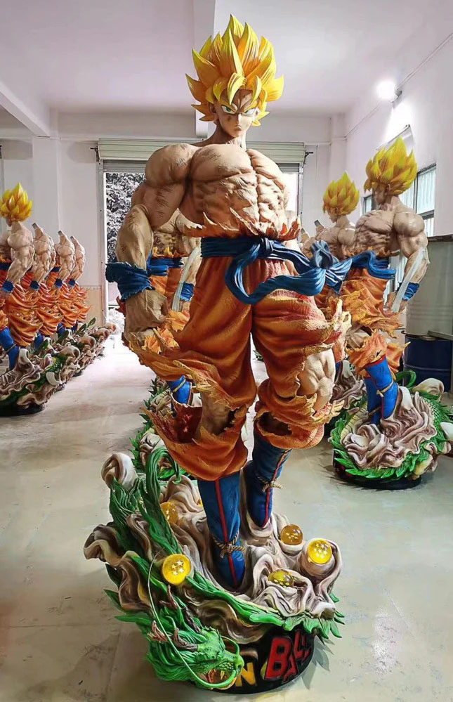 Dragon Ball Z Son Goku Statue Taille Réelle CW Studio