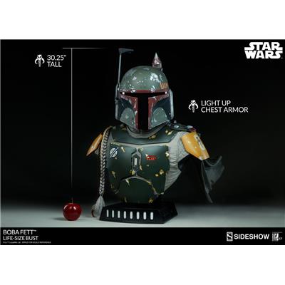 Star Wars Boba Fett Life-Size Bust Sideshow