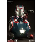 Iron Man 3 - Iron Patriot Life-Size Bust Sideshow