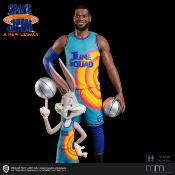 Space Jam Set LeBron James and Bugs Bunny Statues Taille Réelle Muckle