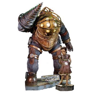 Bioshock Big Daddy Et Little Sister Statues Taille Réelle Oxmox Muckle