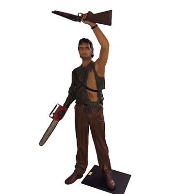 Bruce Campbell Ash Life-Size Statue Oxmox Muckle