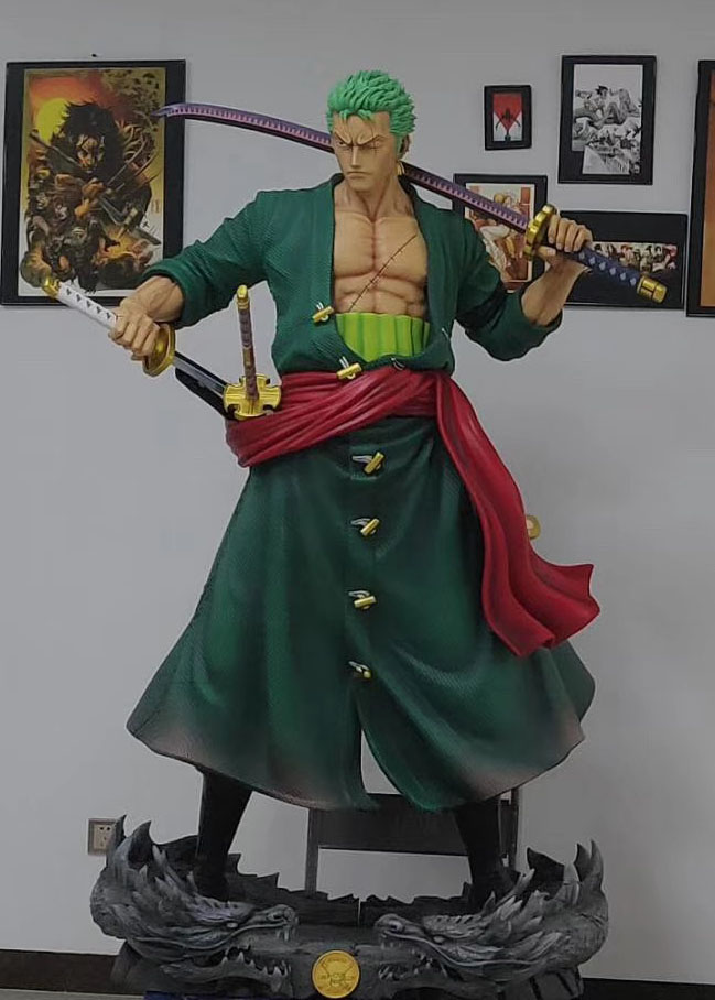 One Piece Roronoa Zoro Life-Size Statue.