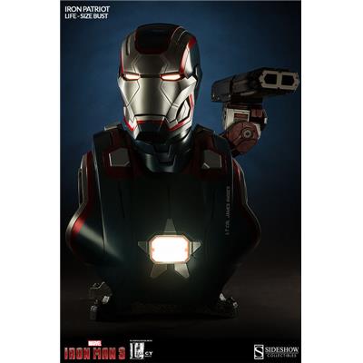 Iron Man 3 - Iron Patriot Life-Size Bust Sideshow