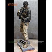 Call of Duty: Modern Warfare 2 Ghost Statue Taille Réelle Oxmox Muckle