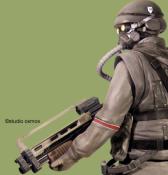 Killzone Helghast Statue Taille Réelle 1/1 Oxmox Muckle