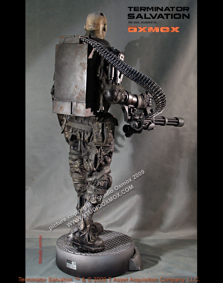Terminator Salvation T600 Life Size Statue Figure Oxmox Muckle Terminator 1 1 Life Size Statue