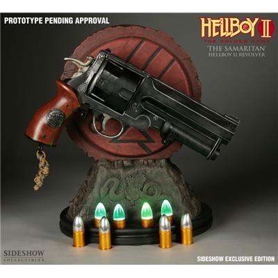 Hellboy 2 The Samaritan Revolver Réplique Taille Réelle Sideshow Exclusive