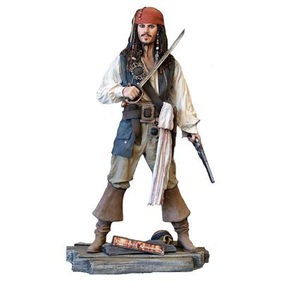 Pirates de Caraïbes Jack Sparrow Statue Taille Réelle Oxmox Muckle